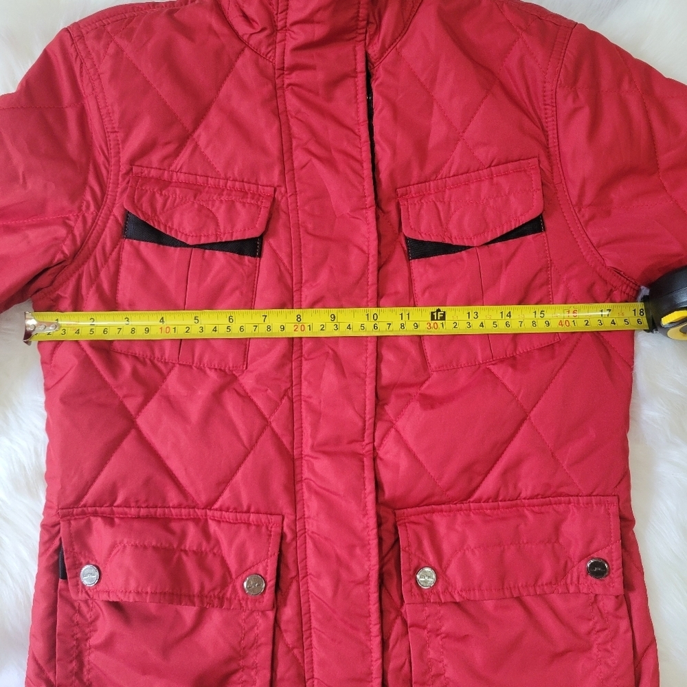 L-RL Women's Red Quilted Jacket - Picture 14 of 16